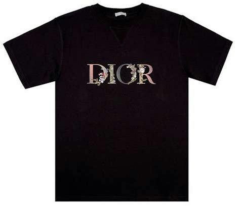 t shirt dior logo|Dior embroidered t shirt.